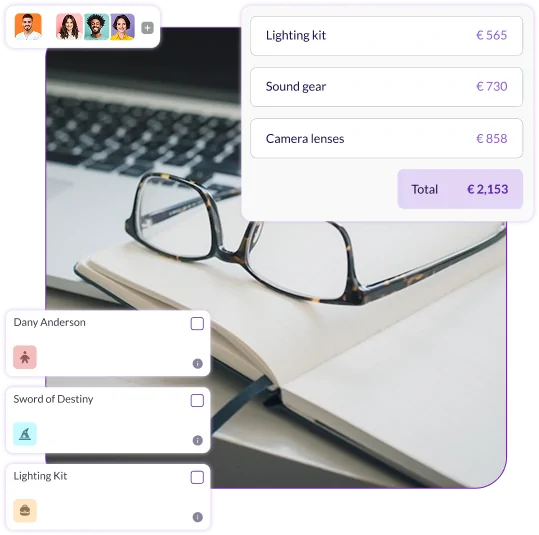Pzaz budget and asset management interface